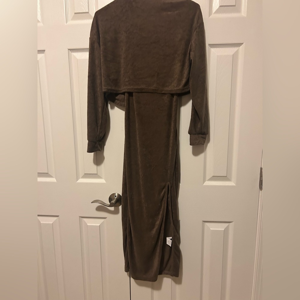 NWOT Sexy Velvet Bodycon Dress & Cropped Jacket - Size XS - Picture 8 of 10